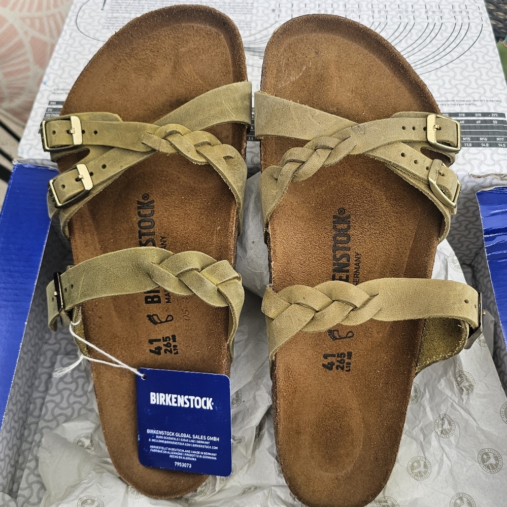SOLD Birkenstock Franca Braid Sandals - Size 41